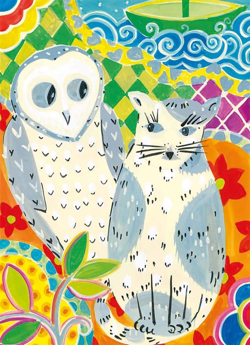 Card: Owl and Pussycat