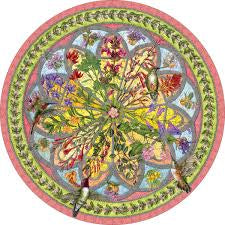 Floral Compass 500 Piece Circular Puzzle