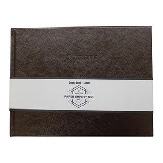 OSC Vintage Guest Book Brown